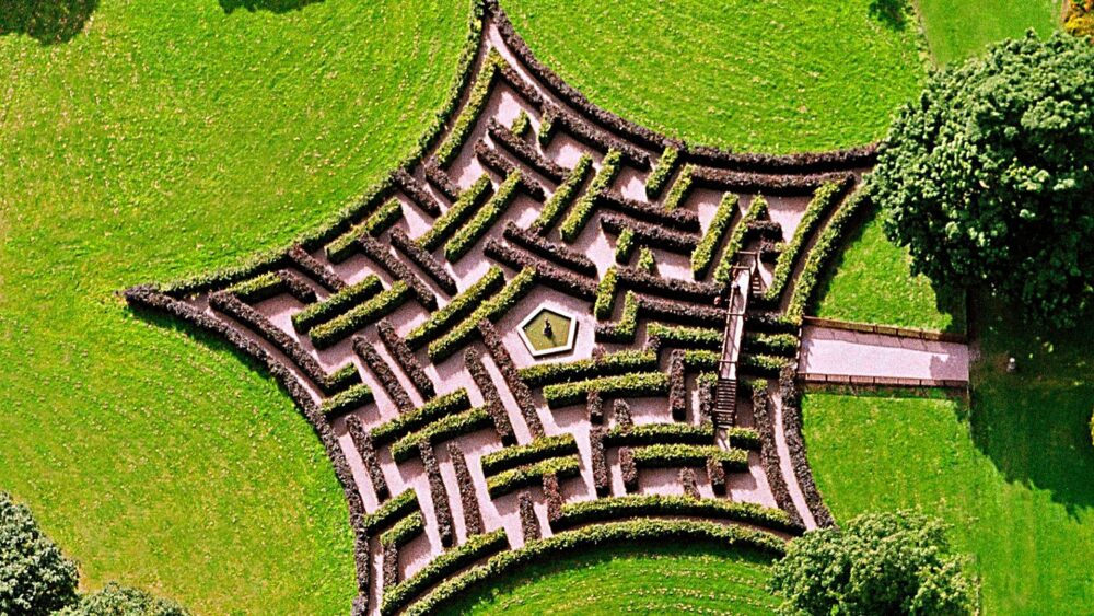 Aerial maze Scone Palace