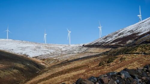 Rural windfarm in Scotland