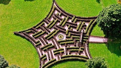 Aerial maze Scone Palace